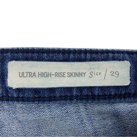 Pilcro and the Lettepress Blue Ultra High-Rise Skinny Denim Jeans - Picture 7 of 8